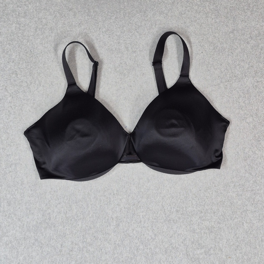Bali Women Bra 40D Black Lightly Lined‎ T Shirt Wireless Strap Adjustable